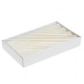 Candele affusolate color crema tinta unita, 34 mm x 240 mm, 4 pezzi | Floristik24.it
