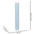 Candela blu affusolata per candelabri e decorazioni da tavola, 34x240 mm, 4 pezzi | Floristik24.it