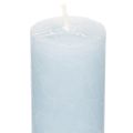 Candela blu affusolata per candelabri e decorazioni da tavola, 34x240 mm, 4 pezzi | Floristik24.it