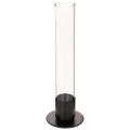 Floristik24 Portacandele affusolato con cilindro in vetro. Semplice e intramontabile. 31 cm