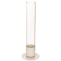 Floristik24 Portacandele moderno a cono con cilindro e base in vetro, 31 cm