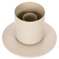 Portacandele moderno a cono con cilindro e base in vetro, 31 cm | Floristik24.it