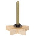 Portacandele rustico in legno