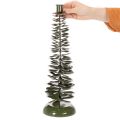 Portacandele a forma di albero di Natale, in metallo verde, 45 cm | Floristik24.it