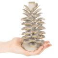 Portacandele a forma di pigna per candele affusolate, 17 cm | Floristik24.it
