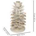 Portacandele a forma di pigna per candele affusolate, 17 cm | Floristik24.it