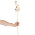 Statuine di fantasmi su bastoncini di legno, decorazione di Halloween, 54 cm, 8 pezzi | Floristik24.it