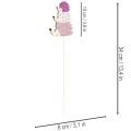 Paletti decorativi da giardino - Famiglia di ricci colorati - 34 cm, 12 pezzi | Floristik24.it