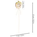 Zucca decorativa con viso, decorazione di Halloween, 31 cm, 12 pezzi | Floristik24.it