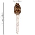Stecco decorativo artificiale a forma di fungo spugnola per vasi e tavoli, 13 cm, 2 pezzi | Floristik24.it