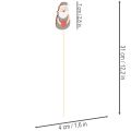 Paletti decorativi di Babbo Natale per composizioni floreali e piante in vaso, 31 cm, 12 pezzi | Floristik24.it