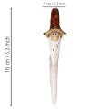 Statuetta decorativa di gnomo da giardino per vasi di piante, 16 cm, 2 pezzi | Floristik24.it