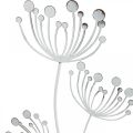 Floristik24 Decorazione primaverile, deco plug fiore shabby chic bianco, argento L87cm L18cm