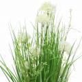 Floristik24 Mazzo di fiori in piedi decorativo con fiori di prato verde, bianco artificiale 51 cm