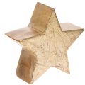 Floristik24 Supporto decorativo a forma di stella natalizia per tavolo o mensola, 10 cm, 3 pezzi