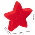 Piccola stella decorativa, effetto floccato, 5 cm, 40 pezzi | Floristik24.it