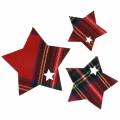 Floristik24 Deco stelle sparse rosse assortite 3/4 / 5cm 48 pezzi