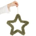 Stella decorativa da appendere, in pelliccia sintetica, per porte e finestre, 30 cm, 3 pezzi | Floristik24.it