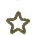 Stella decorativa da appendere, in pelliccia sintetica, per porte e finestre, 30 cm, 3 pezzi | Floristik24.it