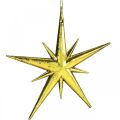 Floristik24 Ciondolo stella decorazione natalizia dorata L11,5 cm 16 pezzi