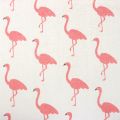 Floristik24 Tessuto Decò Flamingo Bianco-Rosa 30cm x 3m