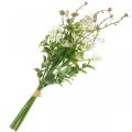Floristik24 Mazzo primaverile bouquet di fiori artificiali rosa, bianco, verde H43cm