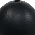 Decorazione uovo di struzzo soffiato Decorazione pasquale nera Ø12cm H14cm | Floristik24.it