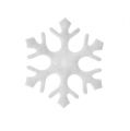 Floristik24 Scatter decorazione fiocchi di neve bianchi 3,5cm 120p