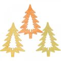 Floristik24 Decorazione a dispersione Abete di Natale arancione 4cm 72p