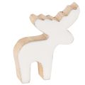 Floristik24 Statuetta decorativa in legno di alce, in piedi, decorazione natalizia da spargere, 6 cm, 8 pezzi