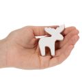 Statuetta decorativa in legno di alce, in piedi, decorazione natalizia da spargere, 6 cm, 8 pezzi | Floristik24.it