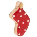 Floristik24 Calzini a pois, decorazione natalizia per la tavola, 6 cm, 8 pezzi