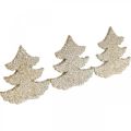 Floristik24 Decorazione a dispersione abete di Natale glitter oro 4cm 72p