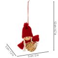 Set di ornamenti in paglia per albero di Natale, figure e stelle da 6 cm, 30 pezzi | Floristik24.it