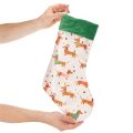 Calza di Natale con motivo a bassotto, 50 cm | Floristik24.it