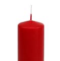 Floristik24 Candele a colonna rosse Candele dell&#39;Avvento candele rosse 200/50mm 24 pezzi