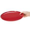 Vassoio decorativo, rosso, design minimalista, 27 cm | Floristik24.it