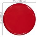 Vassoio decorativo, rosso, design minimalista, 27 cm | Floristik24.it