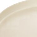 Vassoio decorativo rotondo color crema, 30 cm, con supporto, per la decorazione della tavola. | Floristik24.it