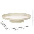 Vassoio decorativo in metallo da 30 cm, sottovaso per piante. | Floristik24.it