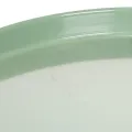 Piatto decorativo rotondo verde con supporto per la tavola, 30 cm | Floristik24.it