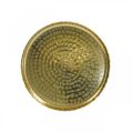 Floristik24 Vassoio Orient-optic, piatto decorativo dorato, decoro in metallo Ø18.5cm