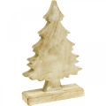 Floristik24 Albero di Natale decorativo legno, abete natalizio bianco lavato 27 × 17 × 5 cm