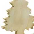 Floristik24 Deco albero di Natale in legno bianco lavato decorazione da tavola Avvento 32 × 20 × 5,5 cm
