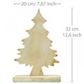 Floristik24 Deco albero di Natale in legno bianco lavato decorazione da tavola Avvento 32 × 20 × 5,5 cm