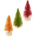 Floristik24 Albero di Natale artificiale con base in legno, piccolo, 16 cm, 6 pezzi