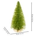 Albero di Natale artificiale con base in legno, piccolo, 16 cm, 6 pezzi | Floristik24.it