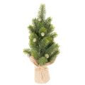Floristik24 Albero di Natale artificiale in sacco di iuta, piccola decorazione da tavolo, mini albero di Natale, 38 cm