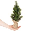 Albero di Natale artificiale in sacco di iuta, piccola decorazione da tavolo, mini albero di Natale, 38 cm | Floristik24.it