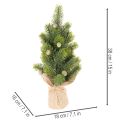 Albero di Natale artificiale in sacco di iuta, piccola decorazione da tavolo, mini albero di Natale, 38 cm | Floristik24.it